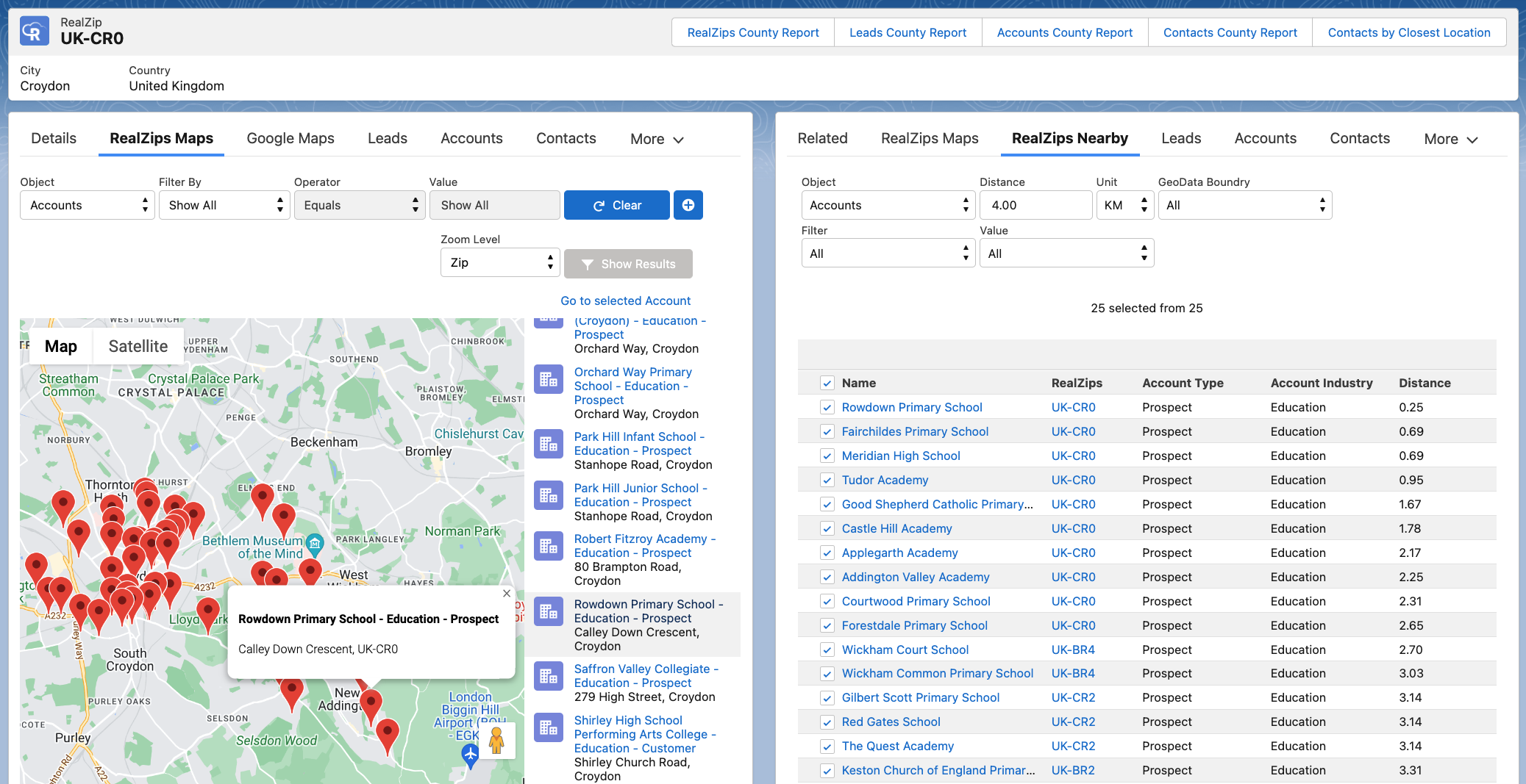 Global territory management in Salesforce